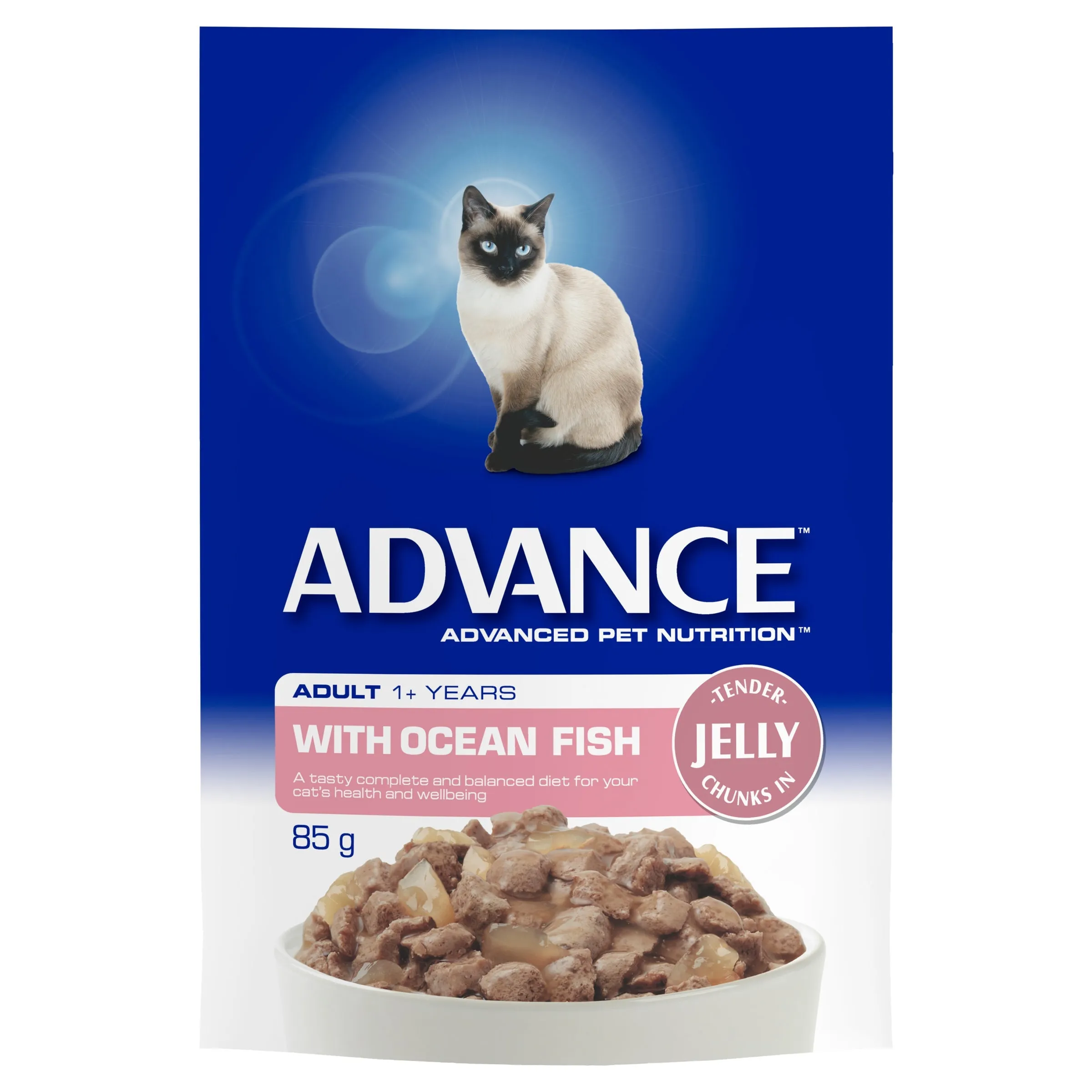 Advance Ocean Fish in Jelly Adult Cat Wet Food 85g