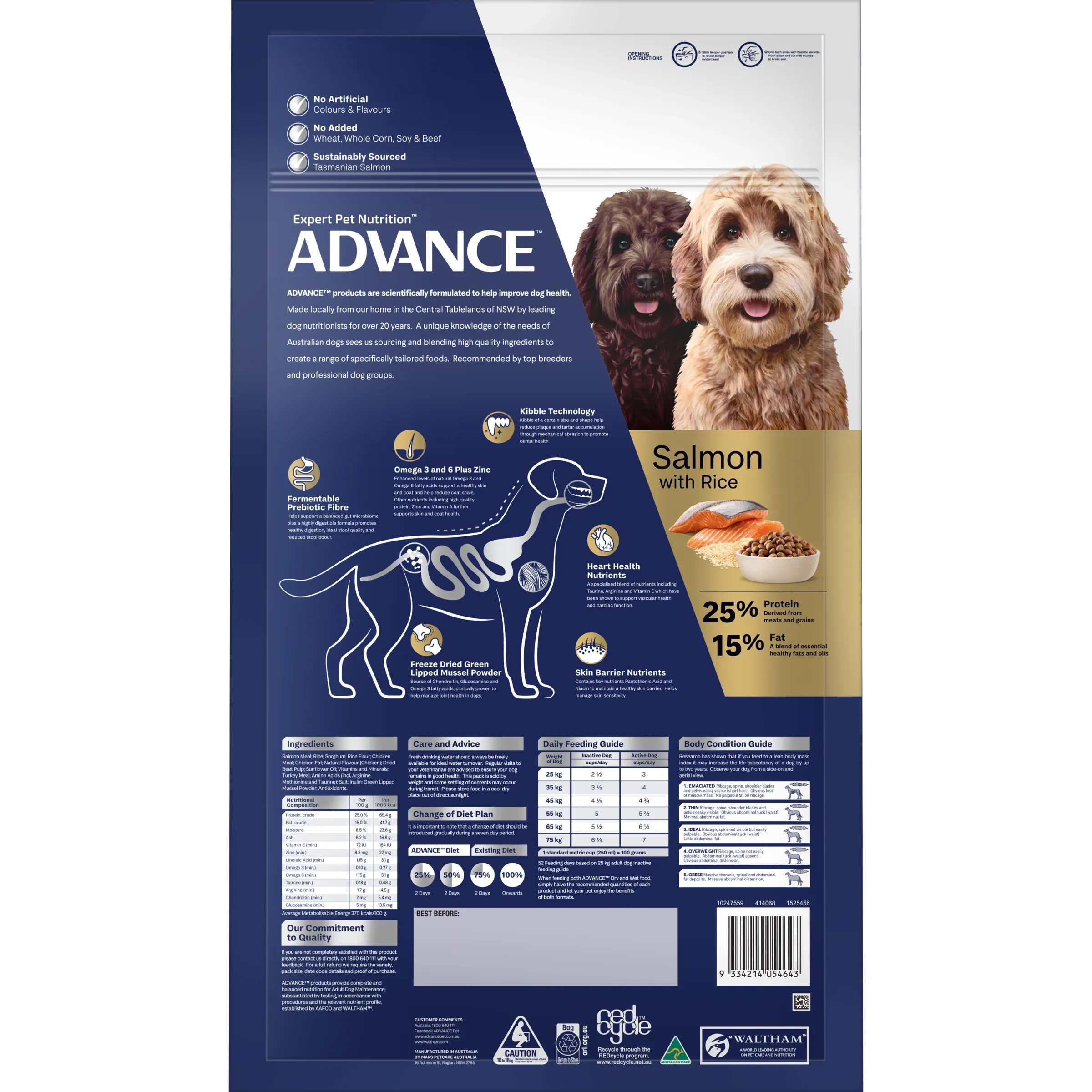 Advance Oodles Large Breed Adult Dry Dog Food 13kg