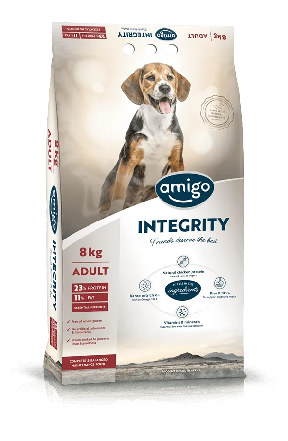 Amigo Integrity Adult 8kg (regular size kibble)