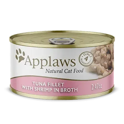 Applaws Natural Wet Cat Food Tuna with Shrimp in Broth