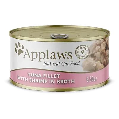 Applaws Natural Wet Cat Food Tuna with Shrimp in Broth