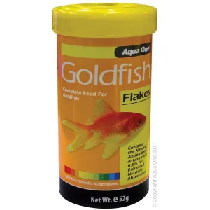 Aqua One Goldfish Flakes Fish Food 52g