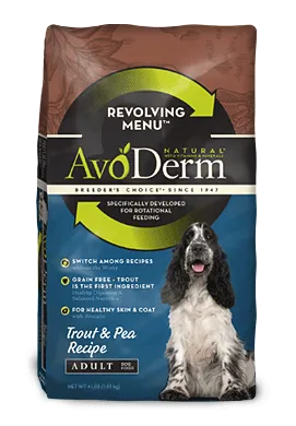 Avoderm Revolving Menu Grain Free Trout and Pea Recipe Adult Dry Dog Food