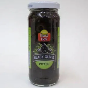 BEST DAY PITTED BLACK OLIVES 430GM