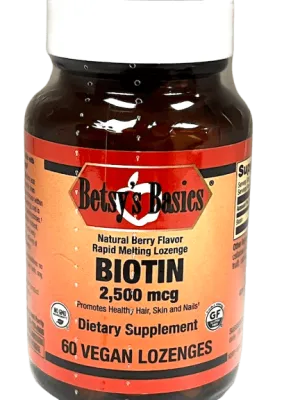 Biotin 2500 mcg, 60 rapid melt vegan lozenges (item 224)