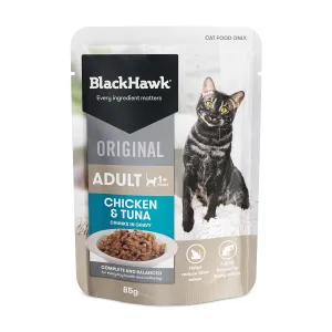 Black Hawk Chicken & Tuna in Gravy Adult Wet Cat Food