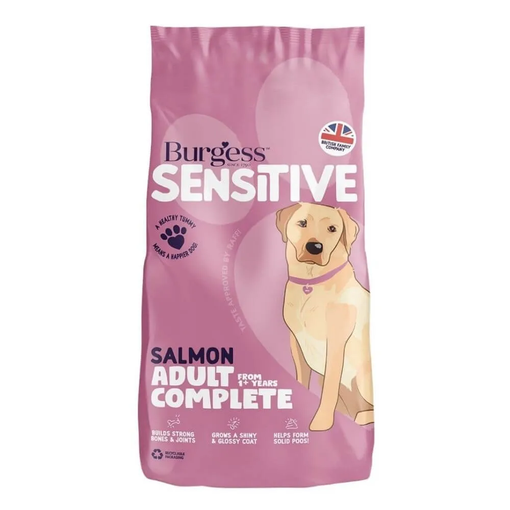 Burgess Sensitive Scottish Salmon & Rice Dog Food 12.5kg