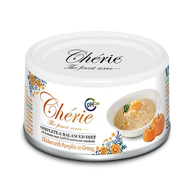 Cherie Cat Urinary Care - Chicken with Pumpkin in Gravy 80g