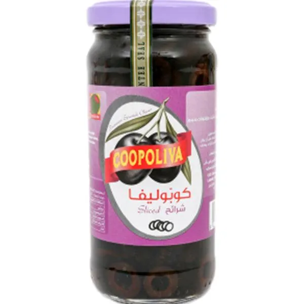 COOPOLIVA SLICED BLACK OLIVES 114G