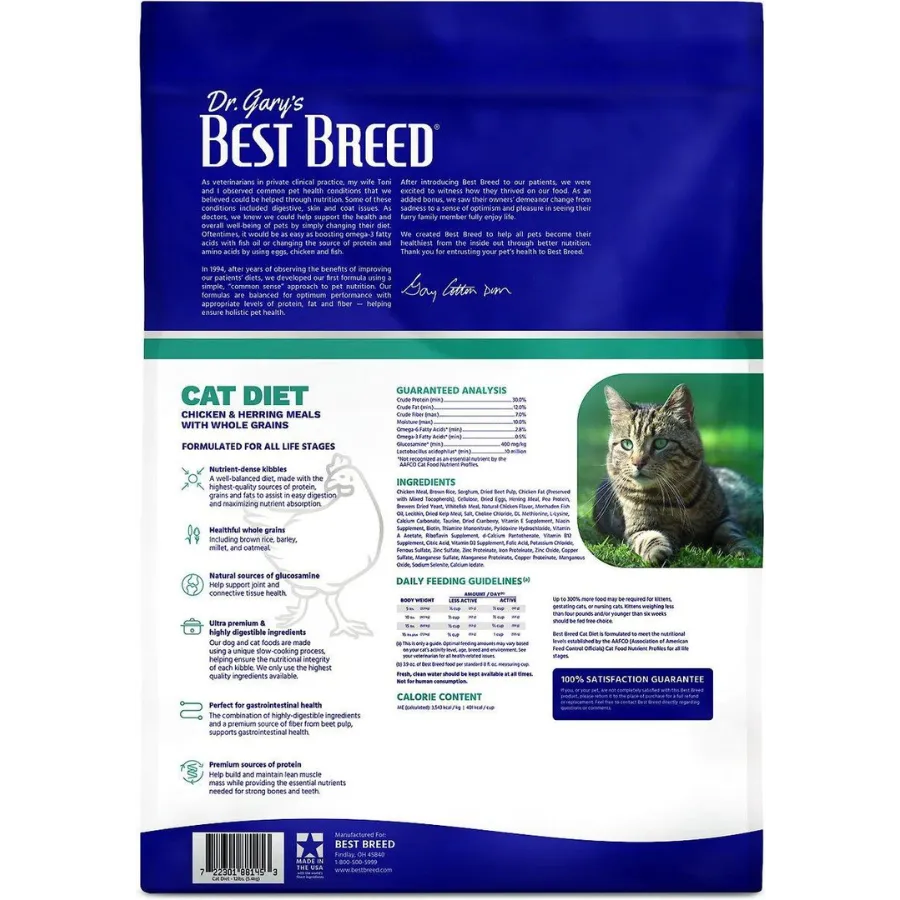 Dr. Gary's Best Breed Holistic All Life Stages Cat Diet