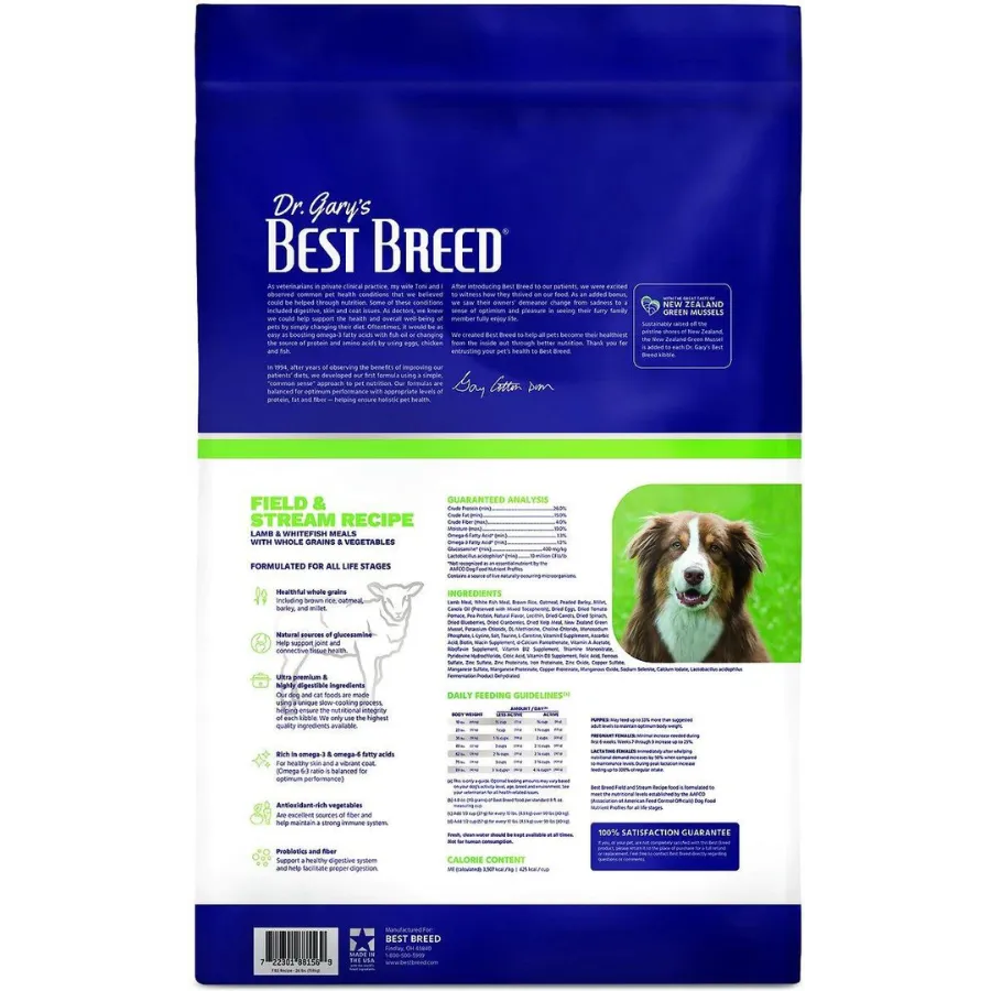 Dr. Gary's Best Breed Holistic Field & Stream Recipe Dry Dog Food