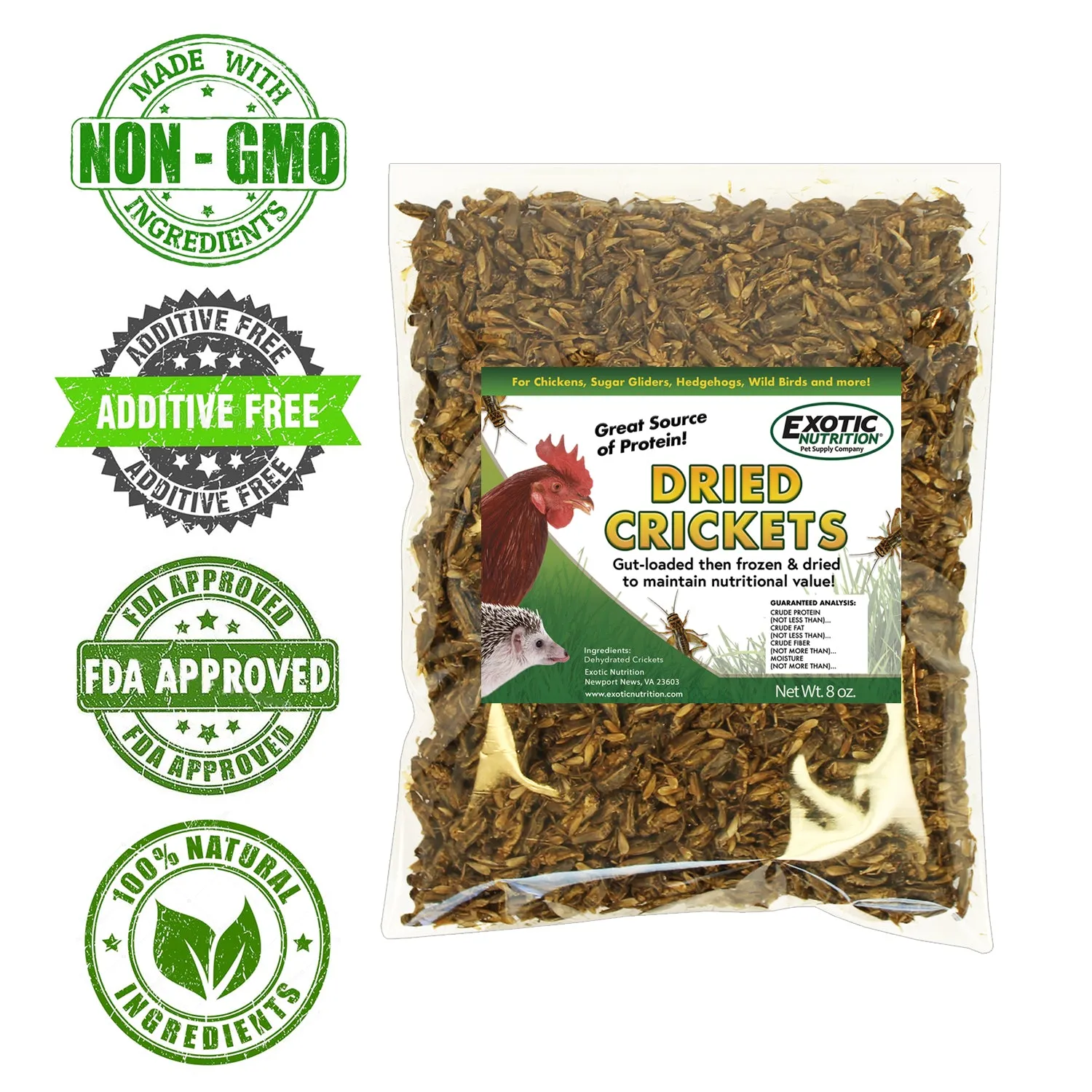 Dried Crickets 8 oz.