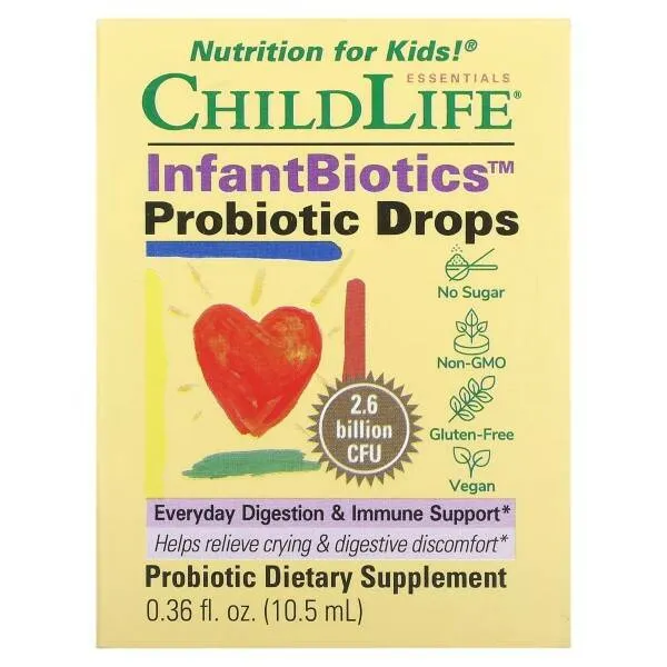 Drops for babies with probiotics InfantBiotics 10.5 ml, ChildLife