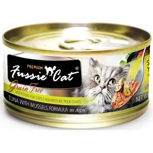 Fussie Cat Premium Tuna with Mussels Formula in Aspic Canned Cat Food, 2.82-oz