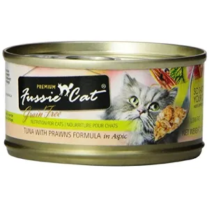 Fussie Cat Premium Tuna with Prawns Formula in Aspic Canned Cat Food, 2.82-oz