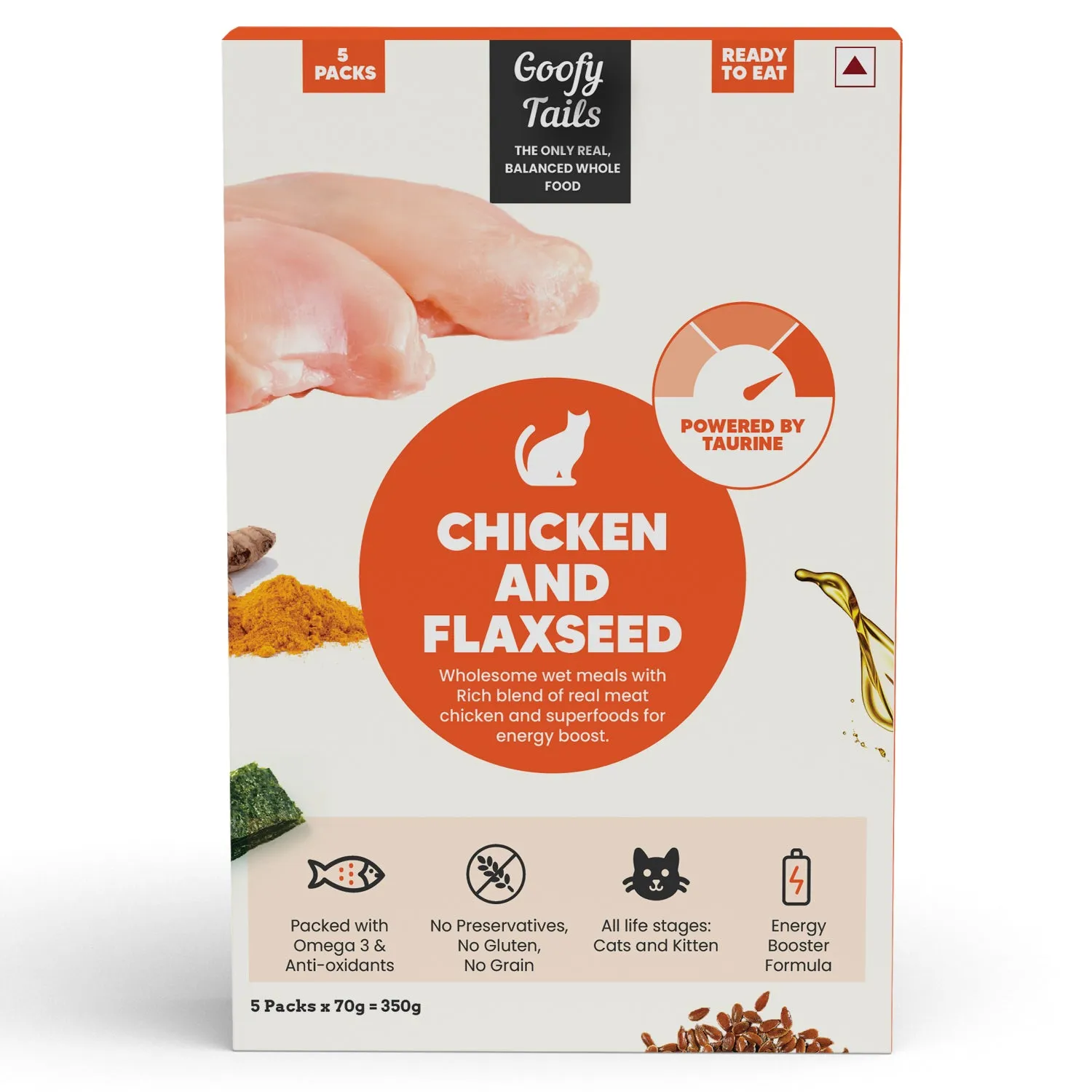 Goofy Tails Chicken & Flaxseed Wet Cat and Kitten Food