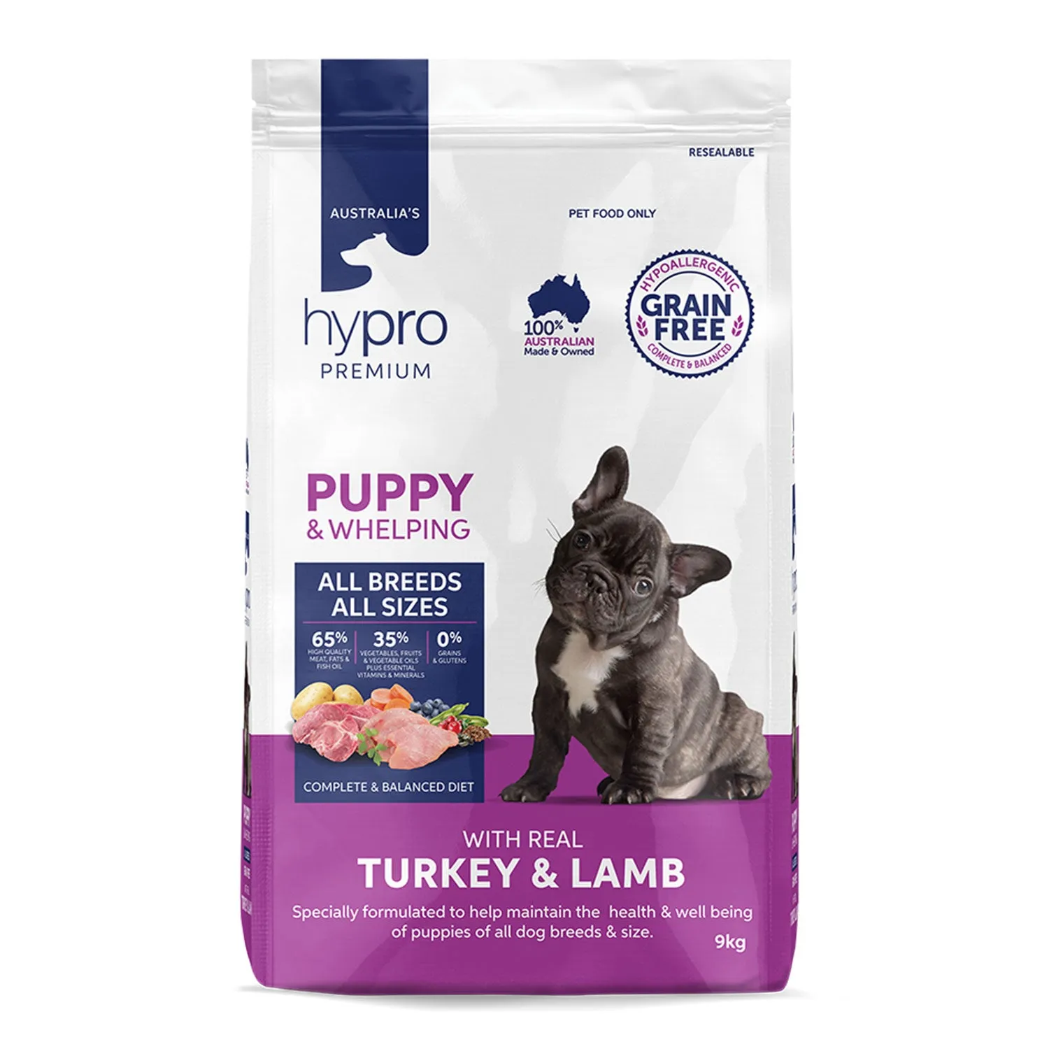 Hypro Premium Grain Free Turkey & Lamb Puppy Dry Dog Food