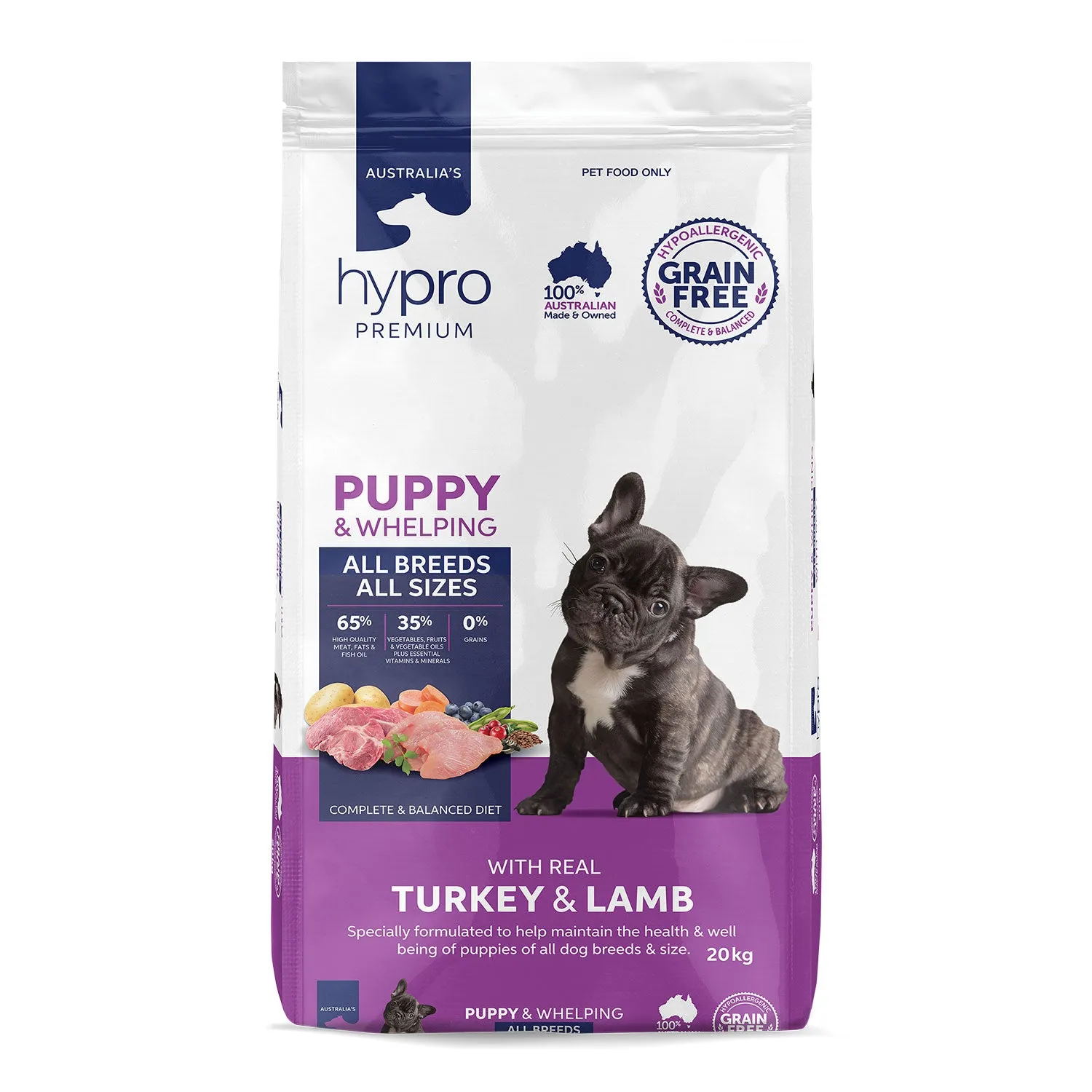 Hypro Premium Grain Free Turkey & Lamb Puppy Dry Dog Food