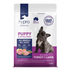 Hypro Premium Grain Free Turkey & Lamb Puppy Dry Dog Food