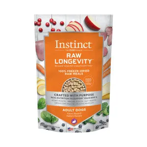 Instinct Dog Food Raw Longevity Freeze Dried Rabbit Recipe  9.5oz