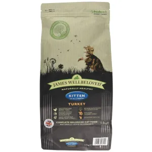 James Wellbeloved 1.5kg Turkey Kitten Dry Cat Food