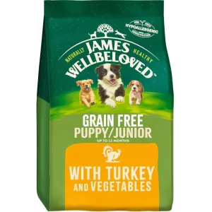 James Wellbeloved Turkey & Veg Grain Free Puppy 1.5kg