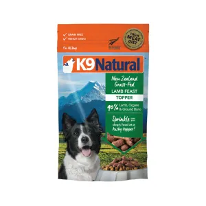 K9 Natural Grain Free Freeze Dried Dog Food Topper Lamb 142g