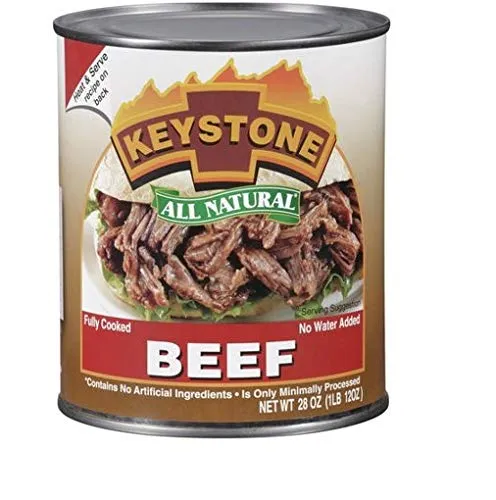 Keystone All-Natural Beef 28 Oz - Pack of 6 Cans