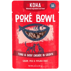 Koha Poké Bowl Tuna & Beef Entrée in Gravy for Cats (3-oz)