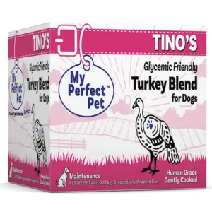 My Perfect Pet Tino's Low Glycemic Turkey Grain Free Blend Gently Cooked Dog Food 3.5 lbs