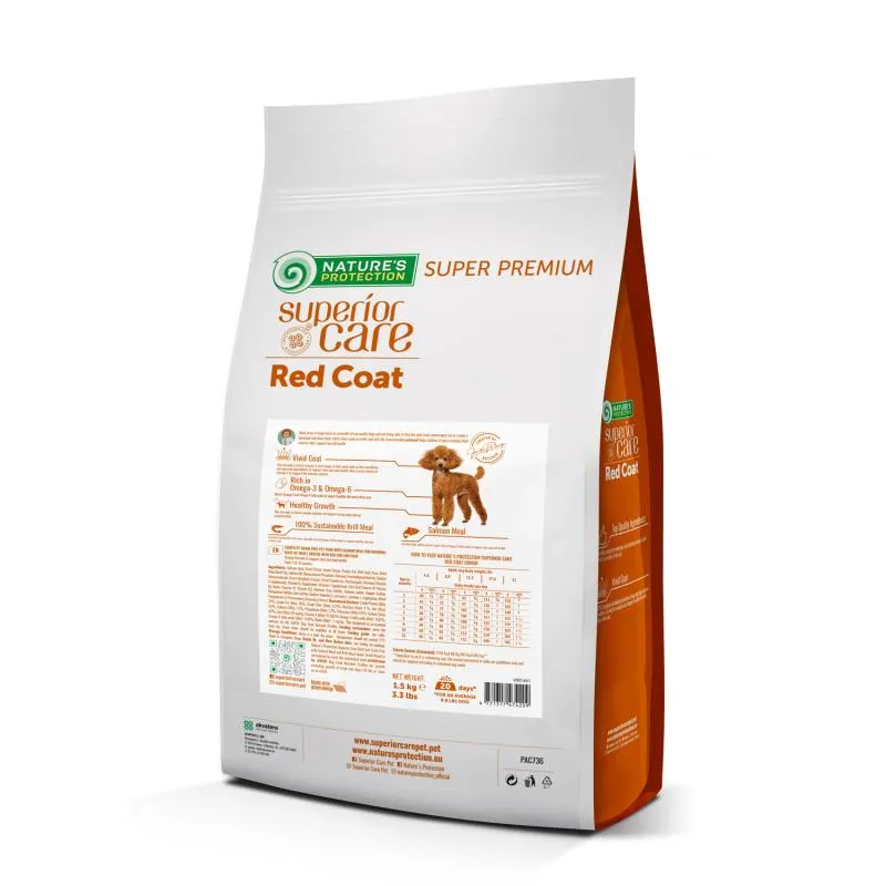 Nature's Protection Superior Care Red Coat Grain-Free Dry Dog Food For Junior Small And Mini Breeds Red Coated Dogs, Salmon