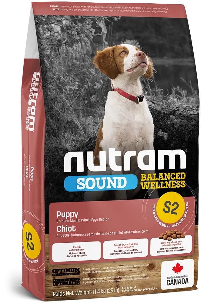 NUTRAM SOUND (S2) BALANCED WELLNESS for Puppies: Chicken and Whole Eggs