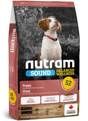 NUTRAM SOUND (S2) BALANCED WELLNESS for Puppies: Chicken and Whole Eggs