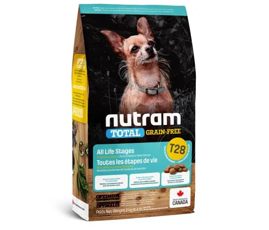 NUTRAM TOTAL (T28) GRAIN-FREE for Small Breeds: Trout and Salmon Meal