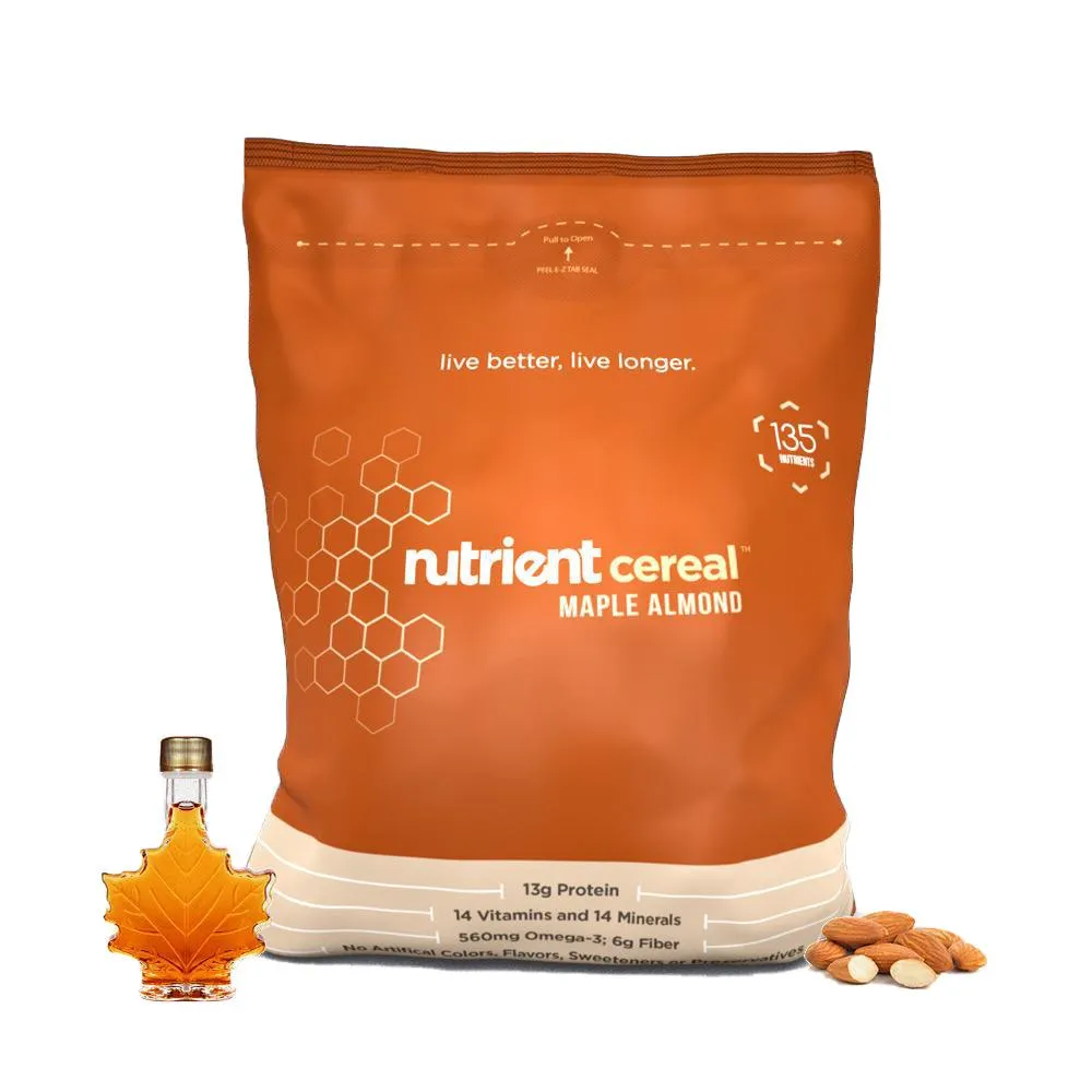 Nutrient (30 servings) Cereal Bulk Chocolate or Maple Almond