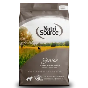 NutriSource Senior Chicken & Rice Formula Dry Dog Food