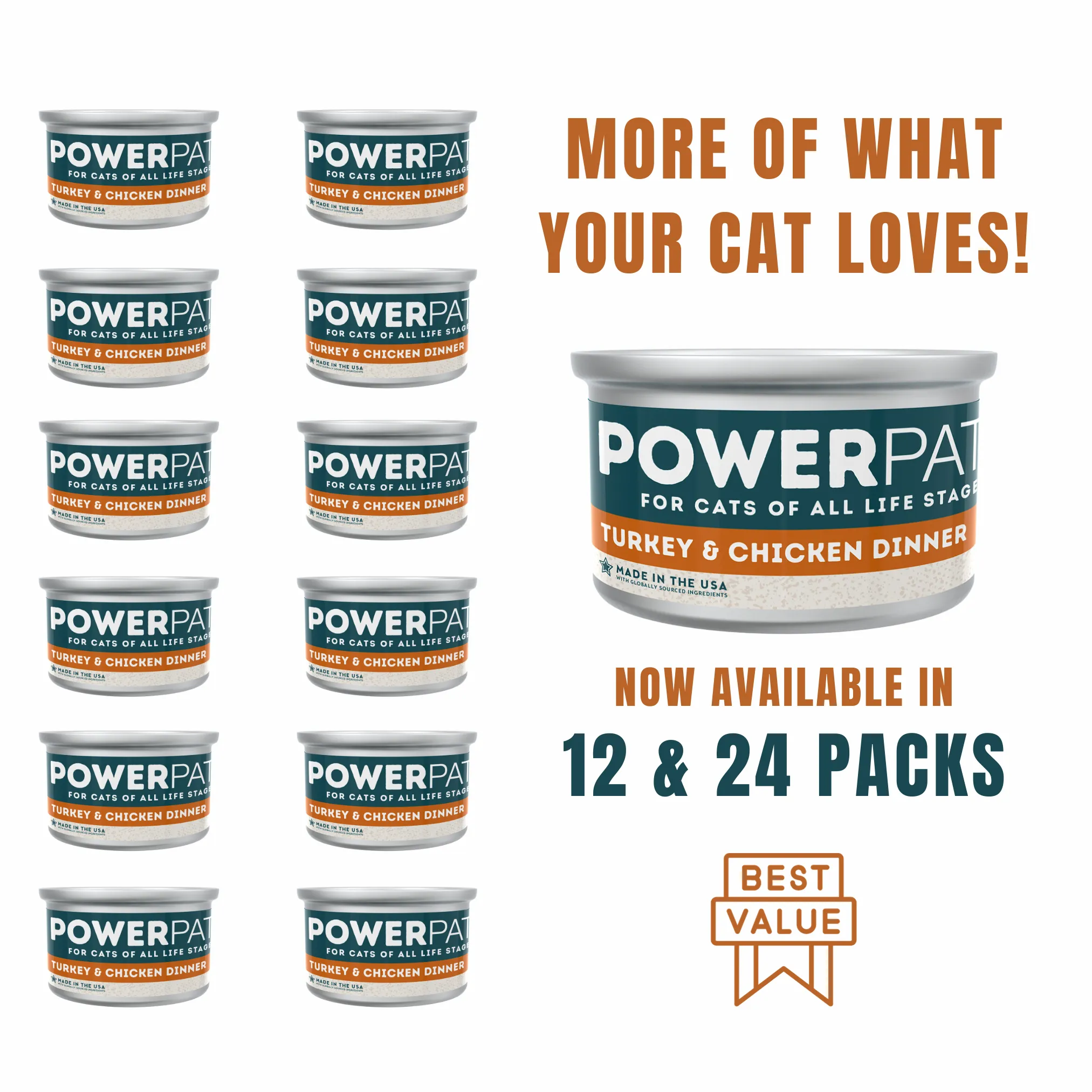 Only Natural Pet PowerPate Grain-Free Turkey & Chicken Dinner Wet Cat Food