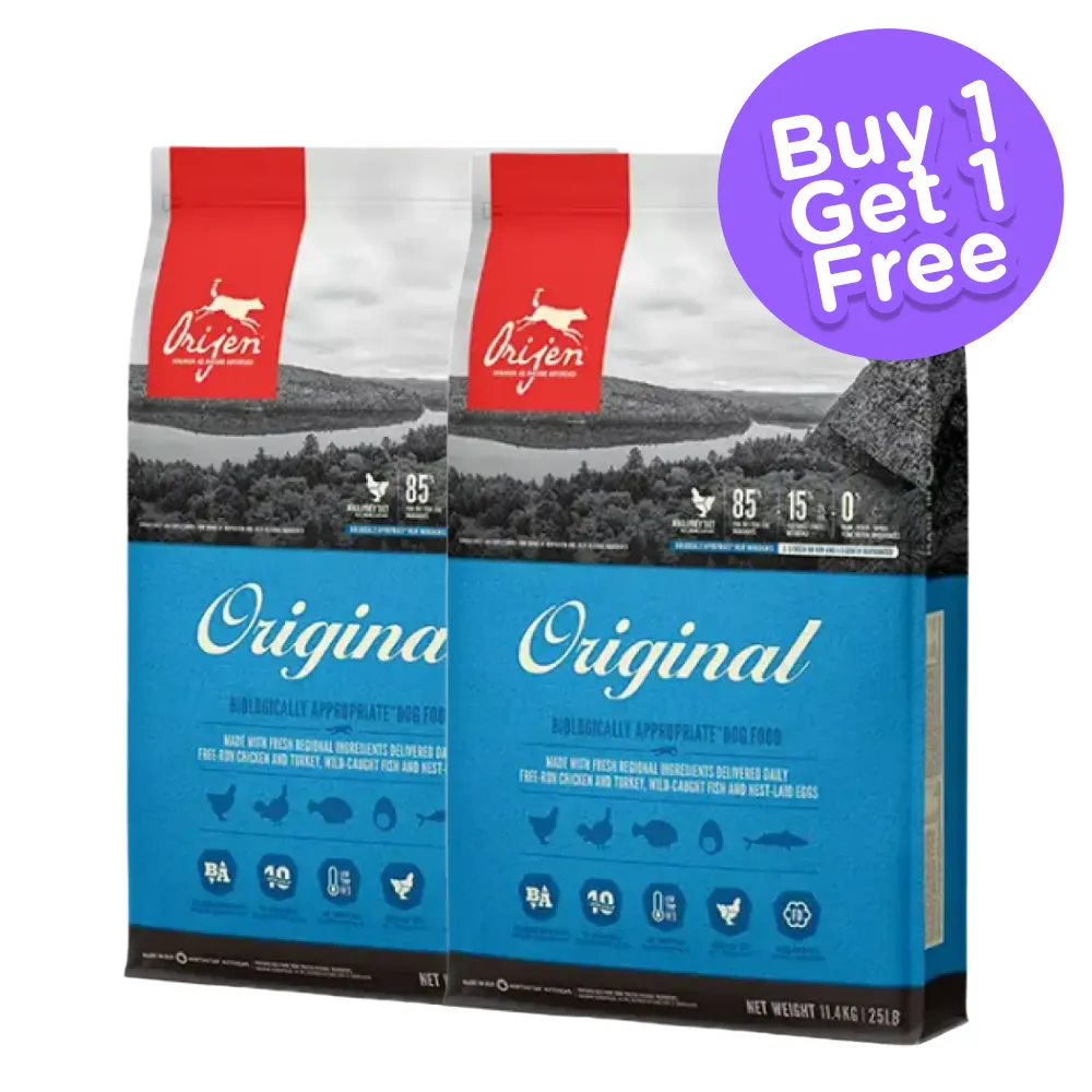 Orijen Original Dog Dry Food (All Breeds & Ages) (Limited Shelf Life) (Buy 1 Get 1)