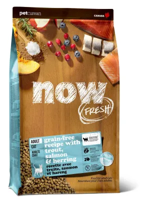 PETCUREAN Now Fresh - Grain-Free Trout, Salmon   Herring For Cats