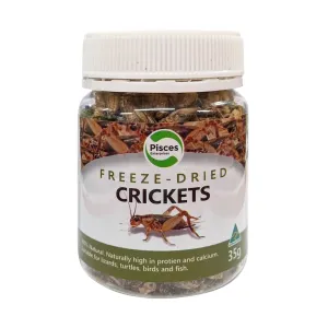 Pisces Freeze Dried Crickets for Reptiles 35g