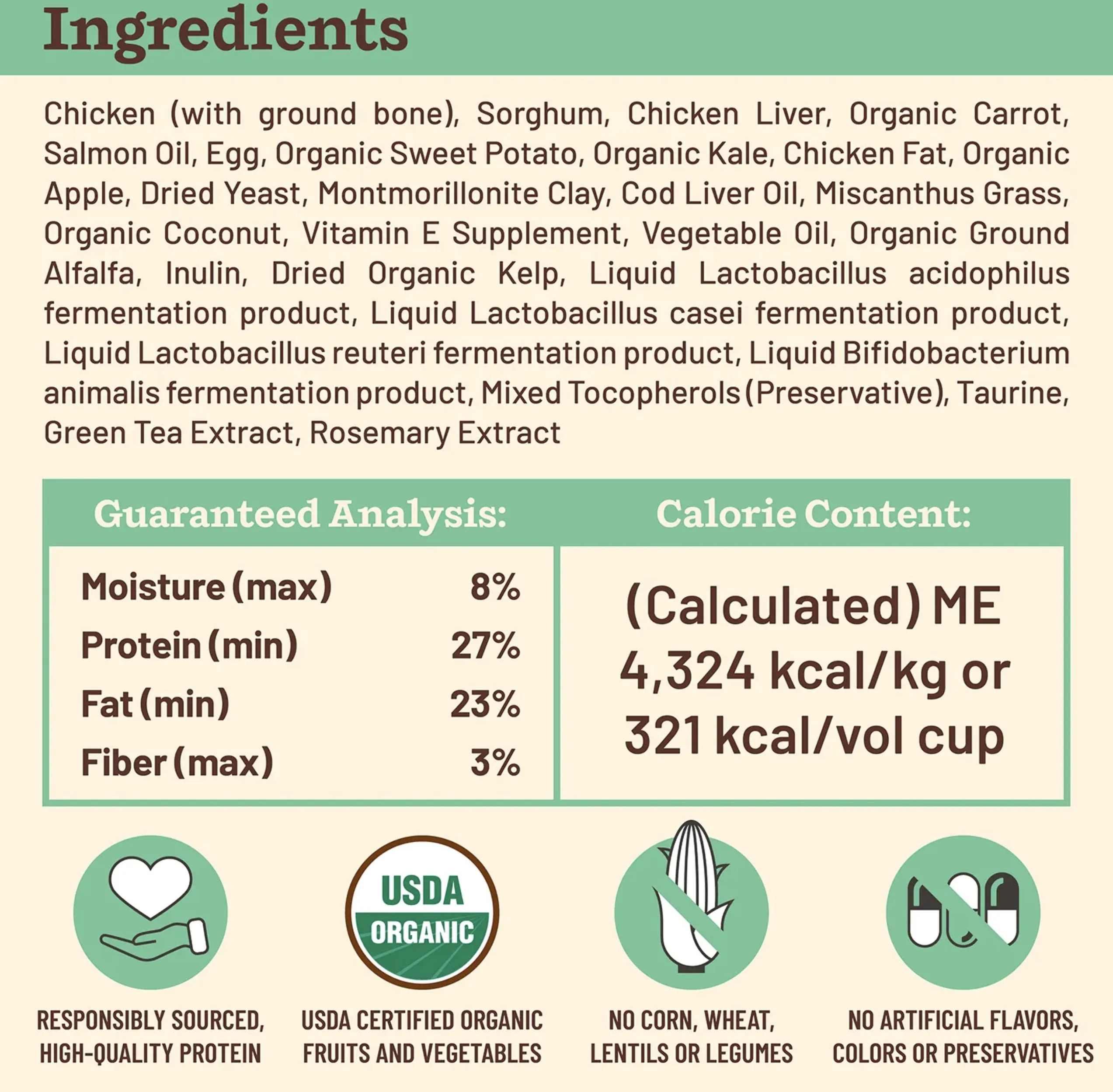 Primal Dog Kibble in the Raw Chicken