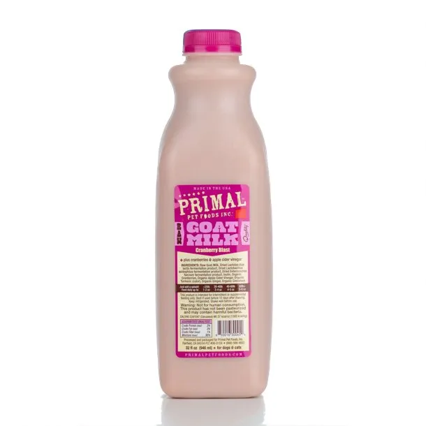 Primal Frozen Raw Goat Milk Cranberry Blast 32oz