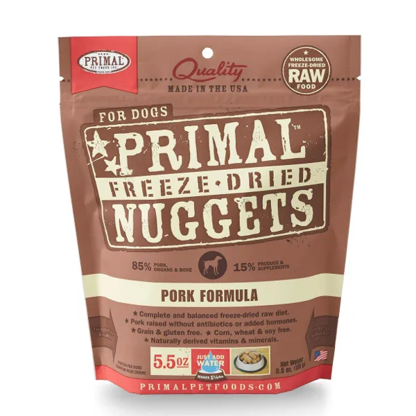 Primal Nuggets Pork Formula Freeze-Dried Dog Food