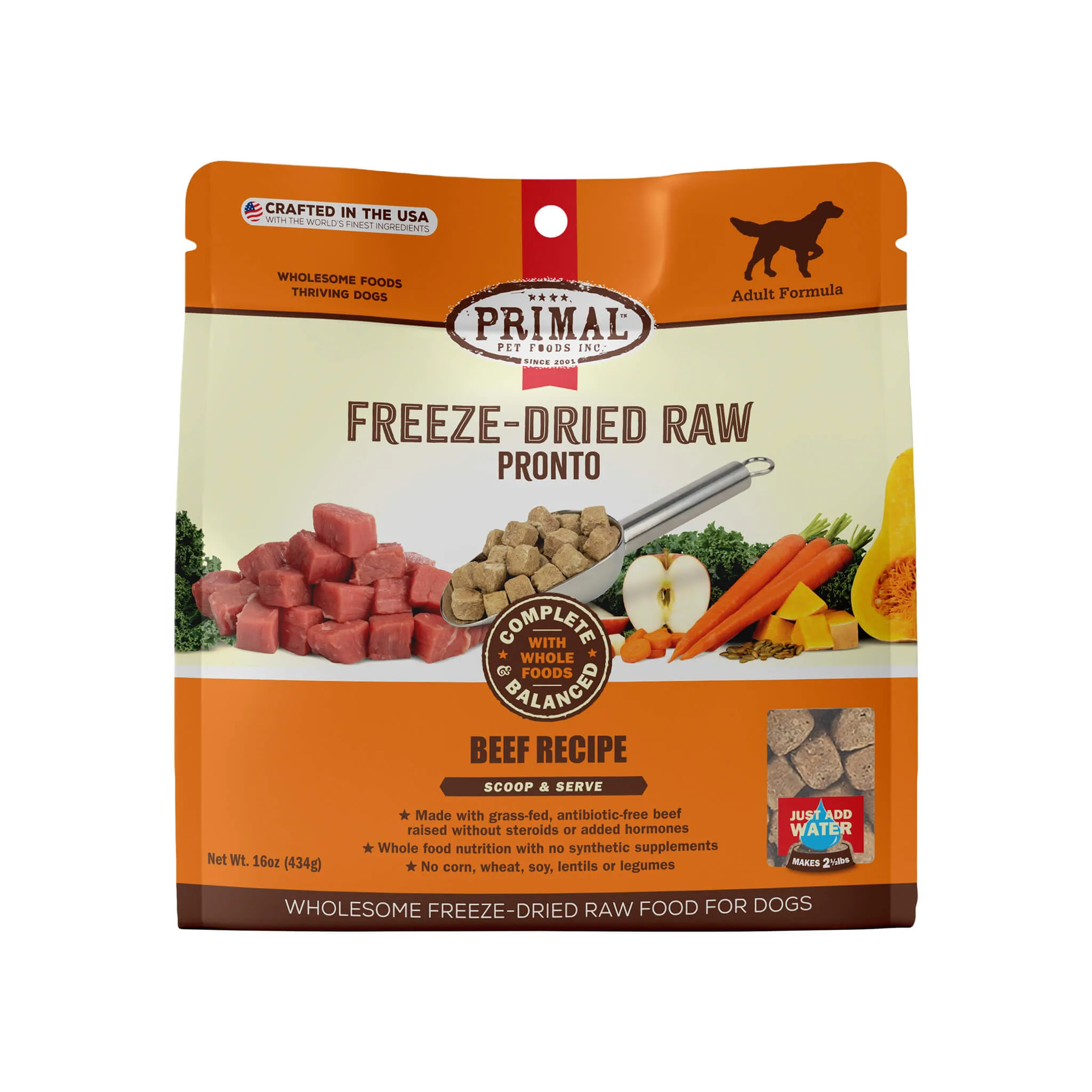 Primal Pet Foods Pronto Freeze-Dried Raw Dog Food