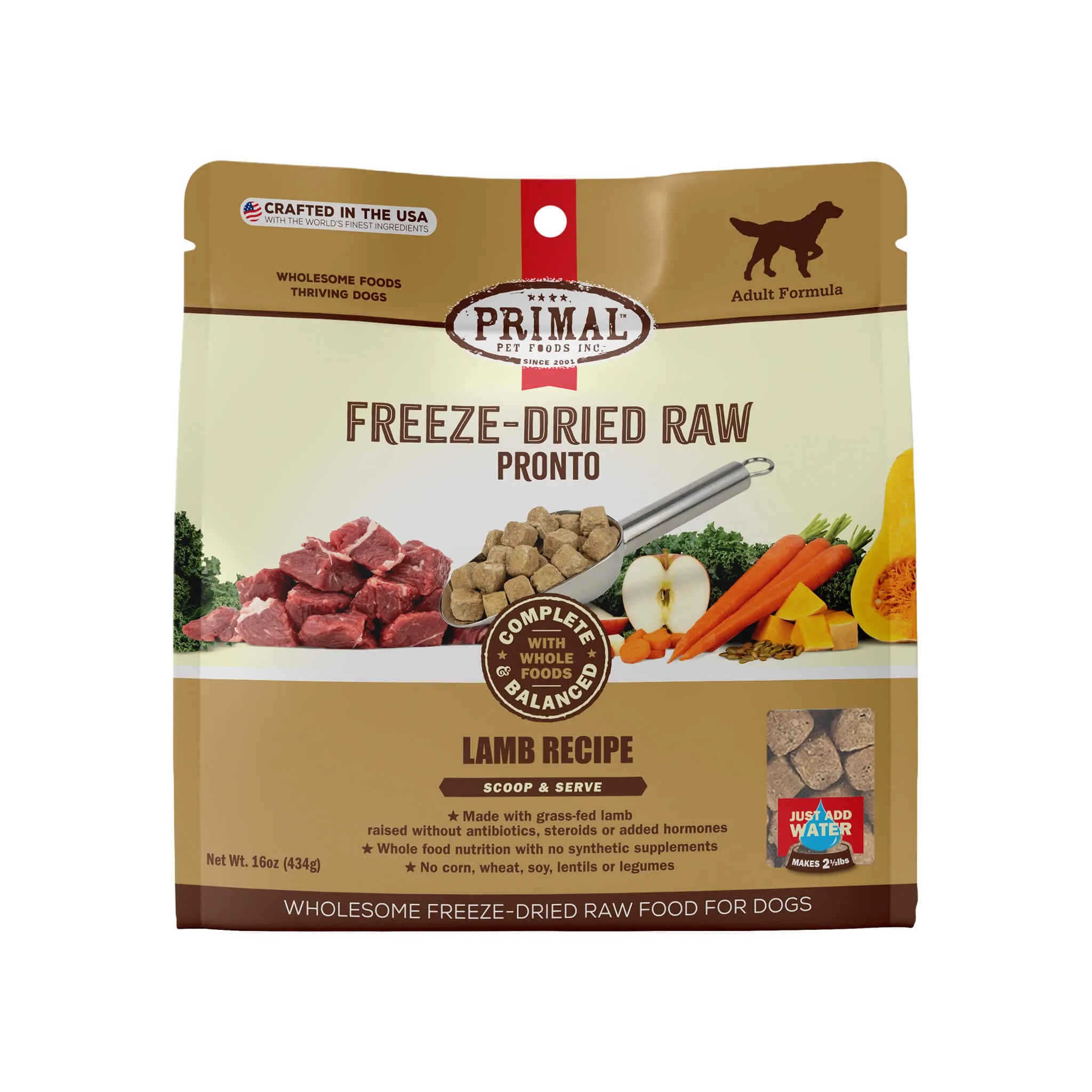 Primal Pet Foods Pronto Freeze-Dried Raw Dog Food