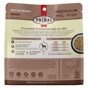 Primal Pronto Pork Formula Freeze-Dried Dog Food