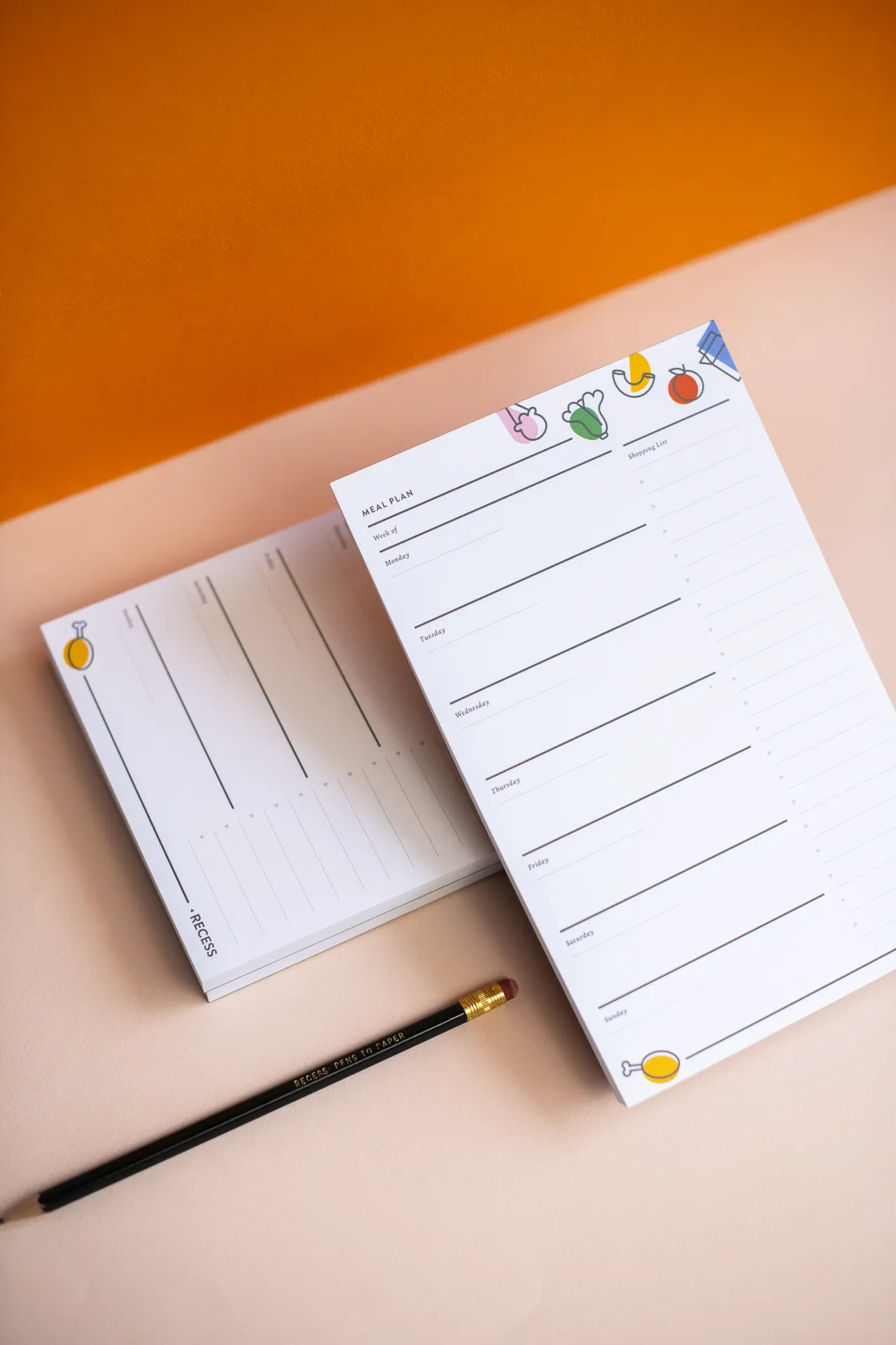 Recess : Meal Planner Pad