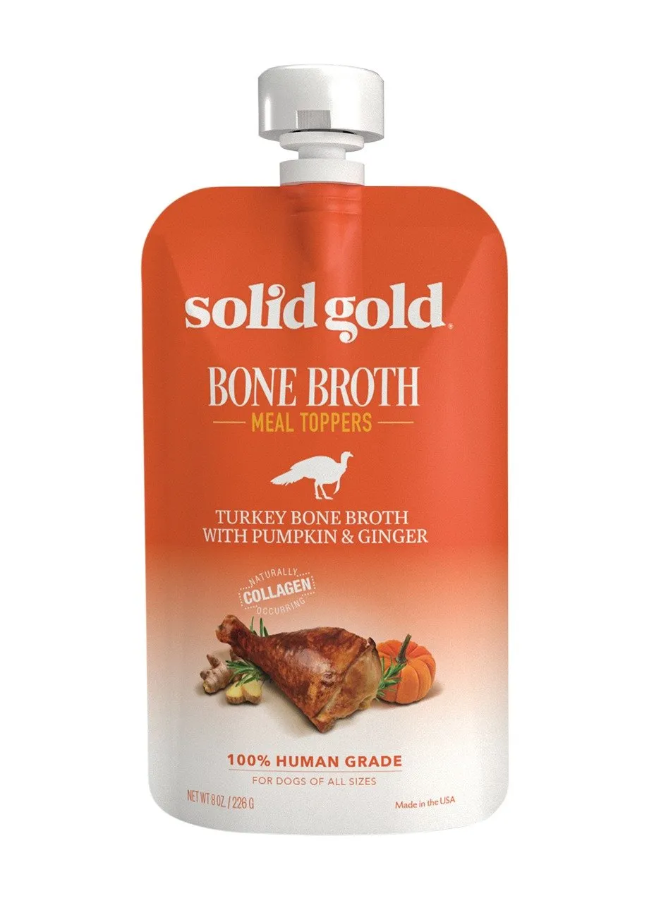 Solid Gold Turkey Bone Broth with Pumpkin & Ginger Dog Food Topper