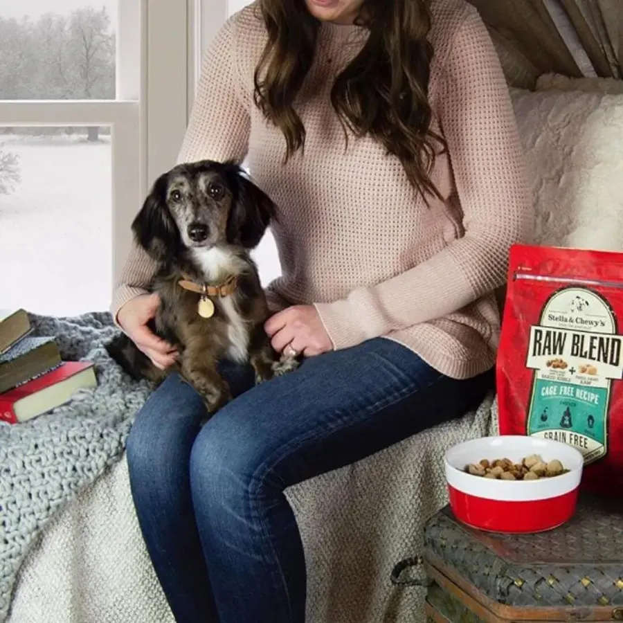 Stella & Chewy's Cage Free Chicken Raw Blend Recipe Kibble Dog Food