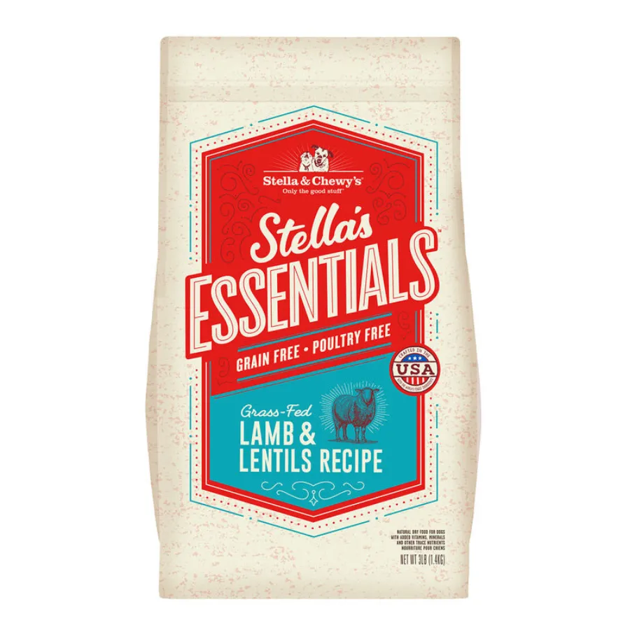 Stella & Chewy's Essentials Grass Fed Lamb & Ancient Grains Recipe Dog Food